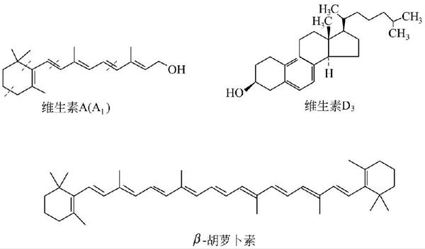 几种常见腐植酸维生素的化学结构
